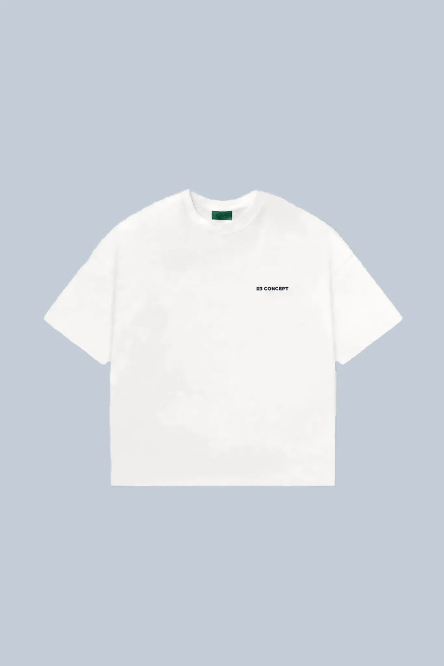 Small Logo Tee in white, front - R3 CONCEPT