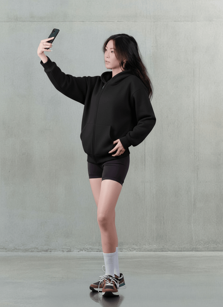 No logo zip Hoodies - R3 CONCEPT