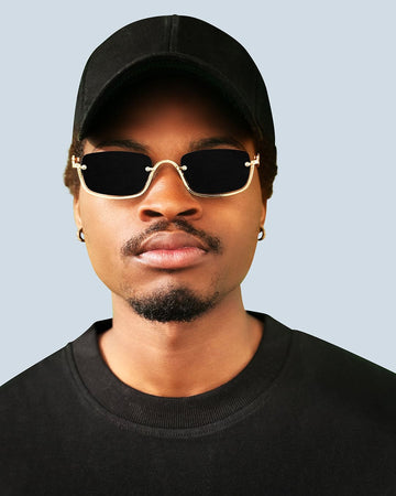 Unisex sunglasses - Gold Black - R3 CONCEPT